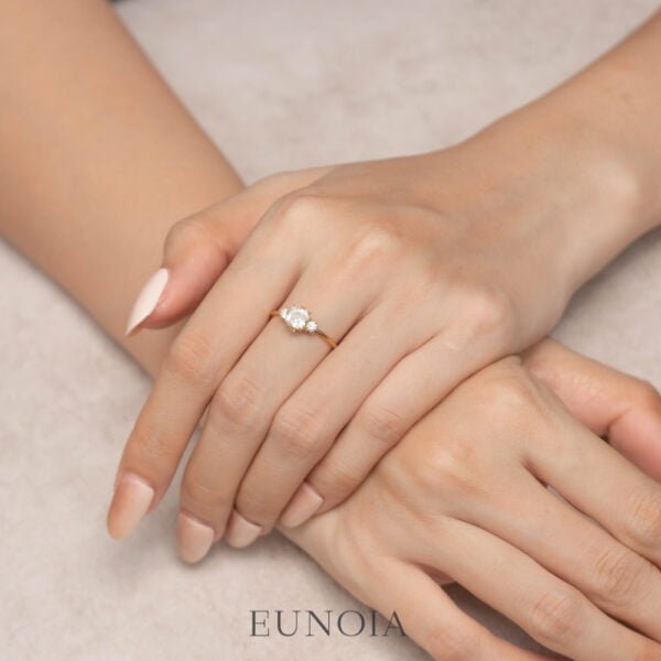 0.72ct Cushion Modified Brilliant Ring