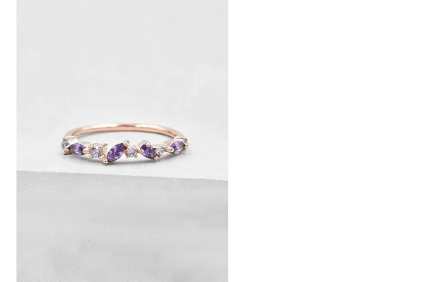 Nhẫn chế tác từ đá Amethyst