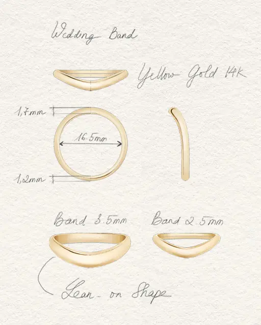 Phác thảo Caracola Ring